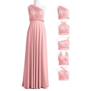 Infinity Dress Maxi Long Dusty Rose Pink (One Size Fits All) NWT
